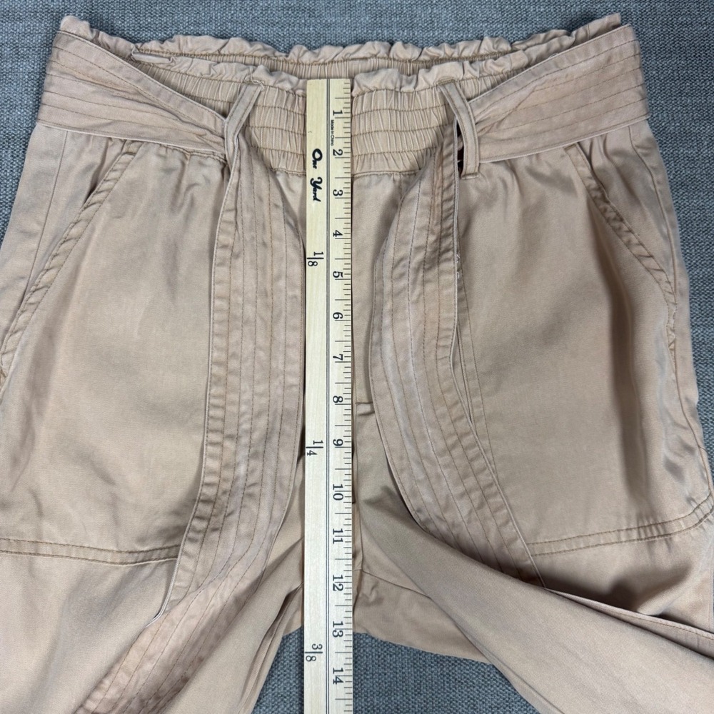Abercrombie & Fitch Women's Beige Paperbag Waist Jogger Pants Size Small - Picture 7 of 10
